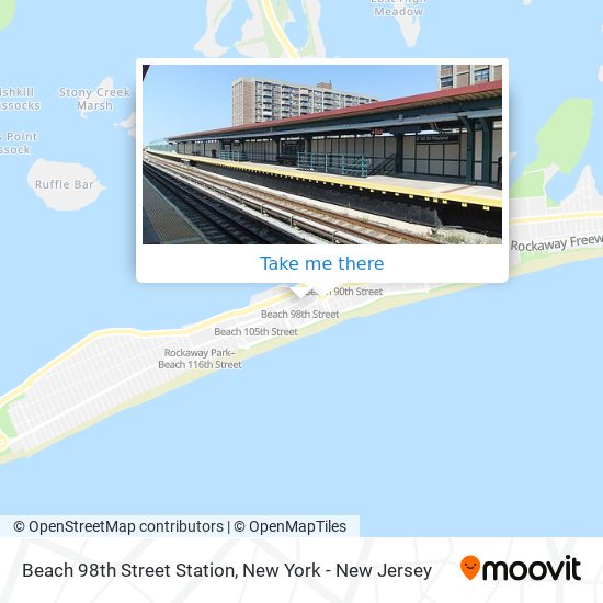 Mapa de Beach 98th Street Station