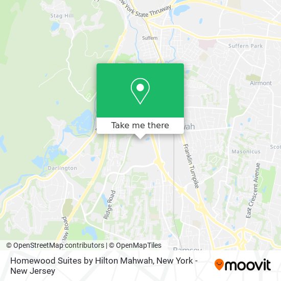 Homewood Suites by Hilton Mahwah map