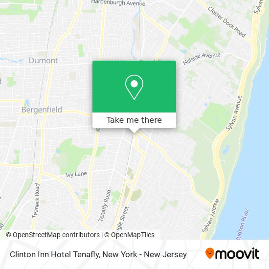 Mapa de Clinton Inn Hotel Tenafly