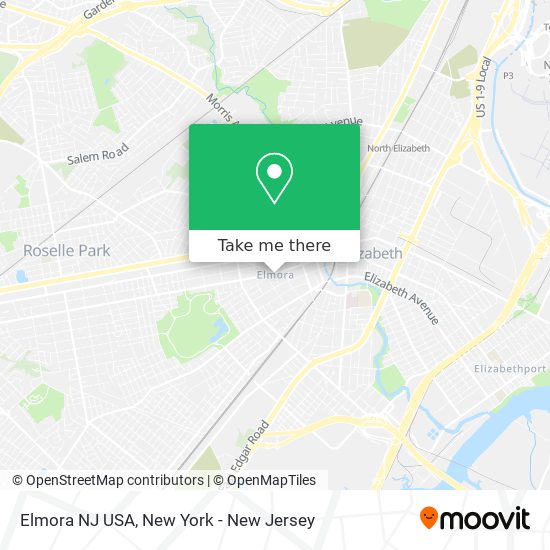 Elmora NJ USA map