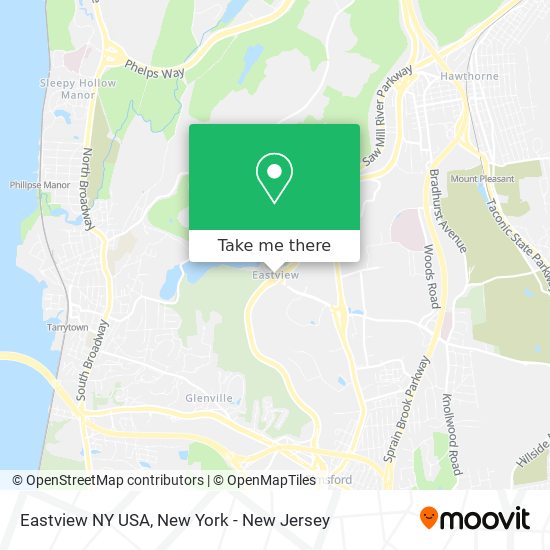 Eastview NY USA map