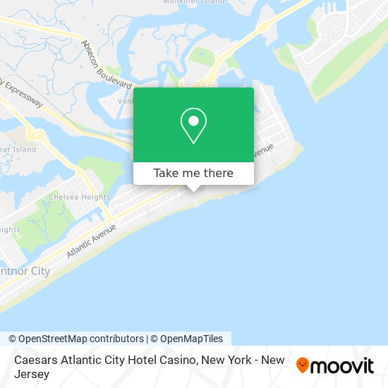 Caesars Atlantic City Hotel Casino map