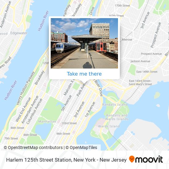 Mapa de Harlem 125th Street Station