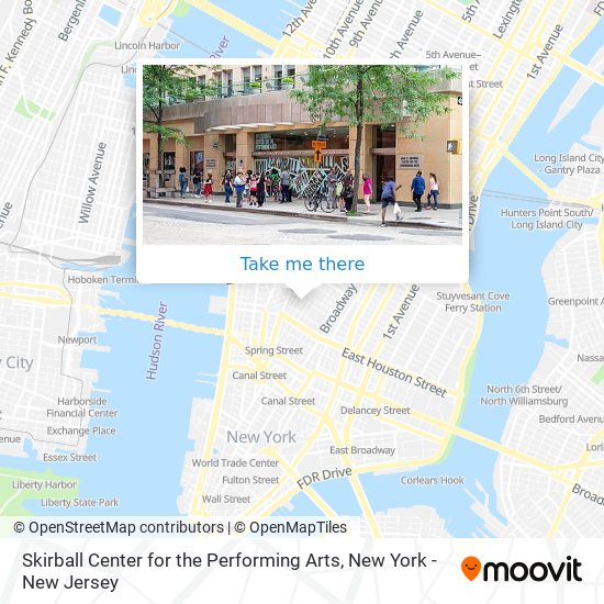 Skirball Center for the Performing Arts map