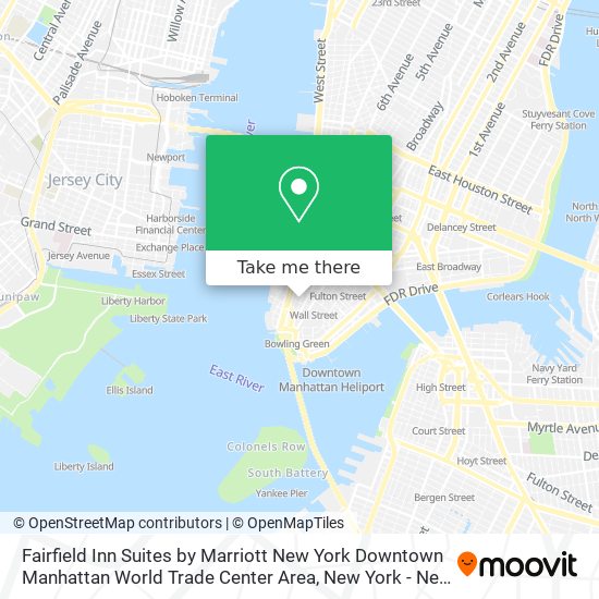 Fairfield Inn Suites by Marriott New York Downtown Manhattan World Trade Center Area map