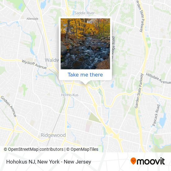 Hohokus NJ map