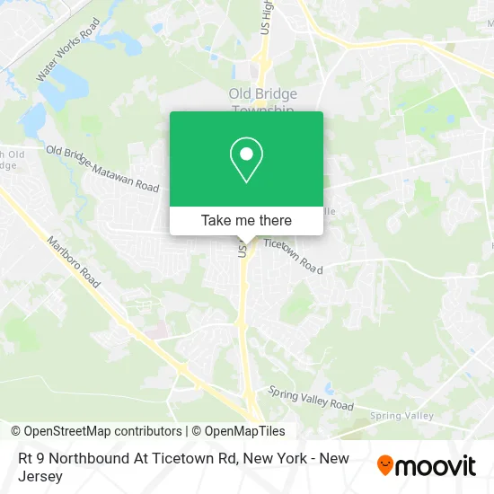 Rt 9 Northbound At Ticetown Rd map
