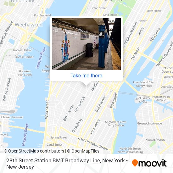 28th Street Station BMT Broadway Line map