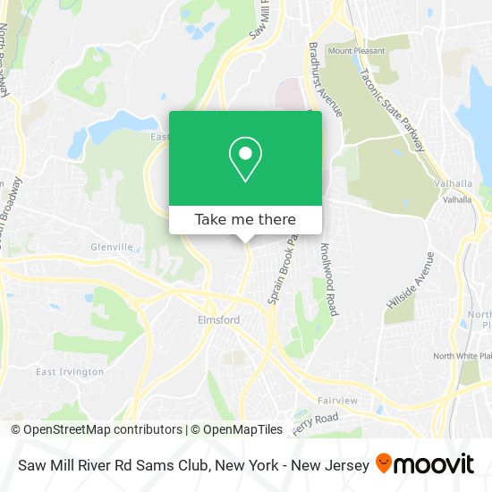 Saw Mill River Rd Sams Club map