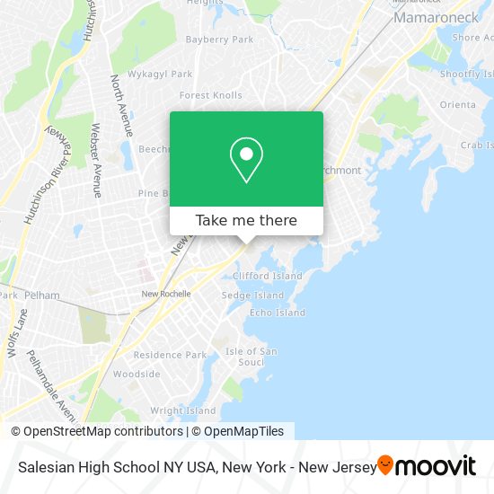 Mapa de Salesian High School NY USA