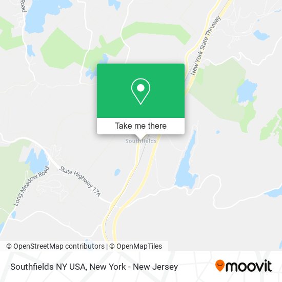 Mapa de Southfields NY USA