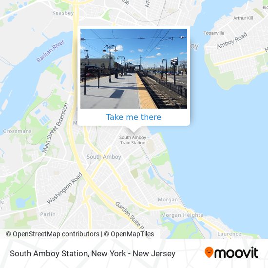 Mapa de South Amboy Station