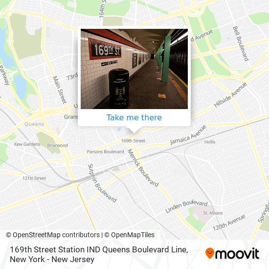 Mapa de 169th Street Station IND Queens Boulevard Line