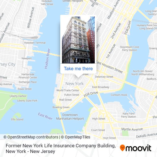 Mapa de Former New York Life Insurance Company Building