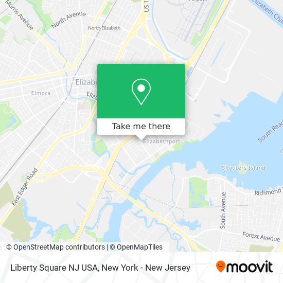 Liberty Square NJ USA map
