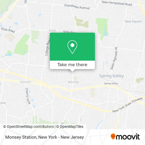 Monsey Station map