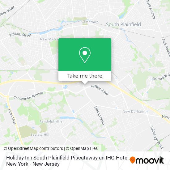 Mapa de Holiday Inn South Plainfield Piscataway an IHG Hotel