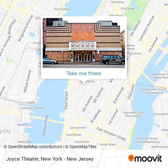 Joyce Theater map