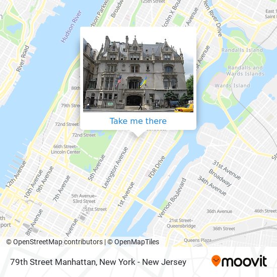 Mapa de 79th Street Manhattan