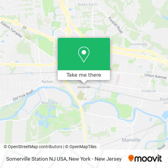 Somerville Station NJ USA map