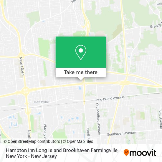 Mapa de Hampton Inn Long Island Brookhaven Farmingville