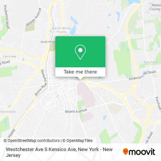 Mapa de Westchester Ave S Kensico Ave