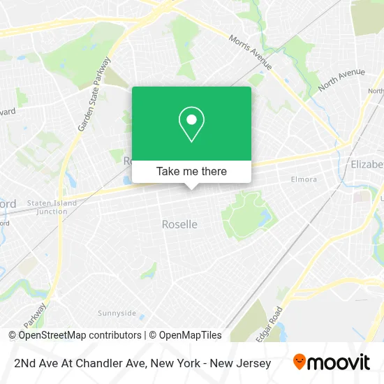 2Nd Ave At Chandler Ave map