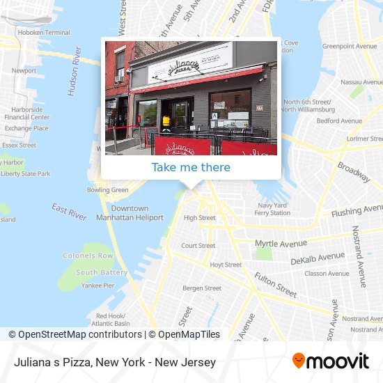Juliana s Pizza map