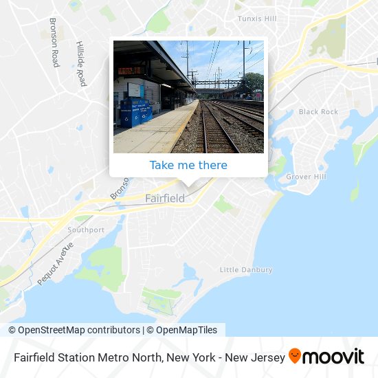 Fairfield Station Metro North map