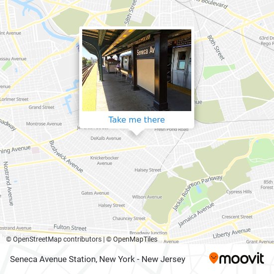 Mapa de Seneca Avenue Station
