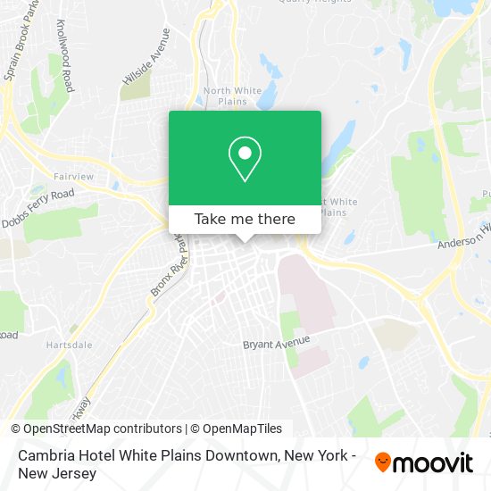 Cambria Hotel White Plains Downtown map