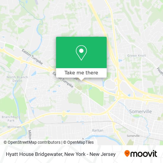 Mapa de Hyatt House Bridgewater