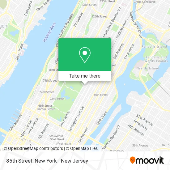 85th Street map