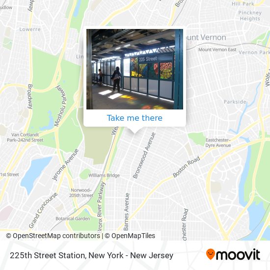 Mapa de 225th Street Station