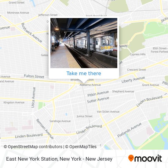 East New York Station map