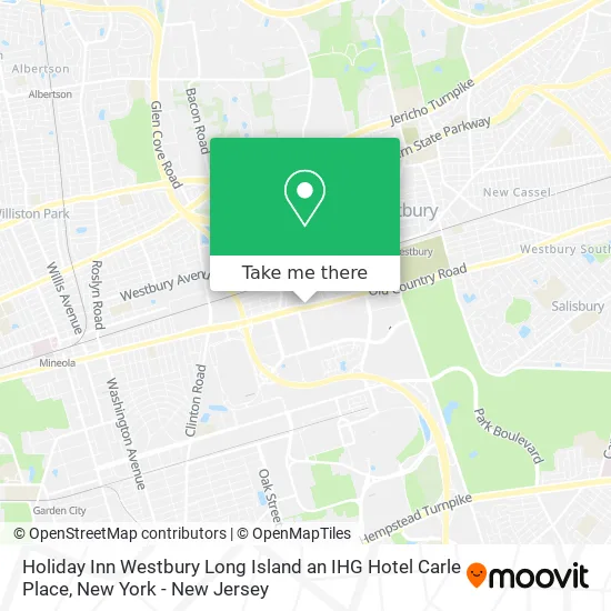 Holiday Inn Westbury Long Island an IHG Hotel Carle Place map
