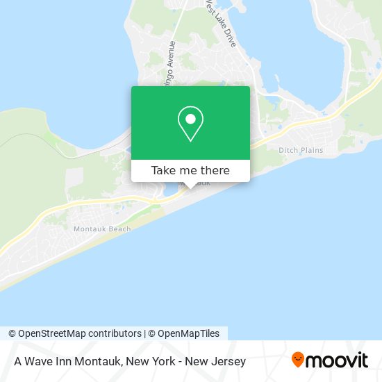 A Wave Inn Montauk map