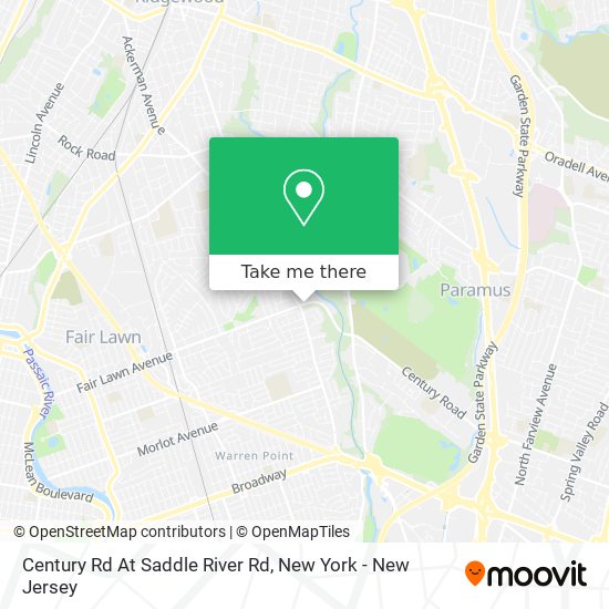 Century Rd At Saddle River Rd map