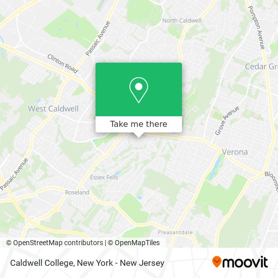 Caldwell College map