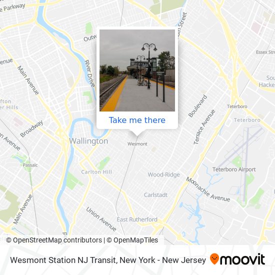 Mapa de Wesmont Station NJ Transit