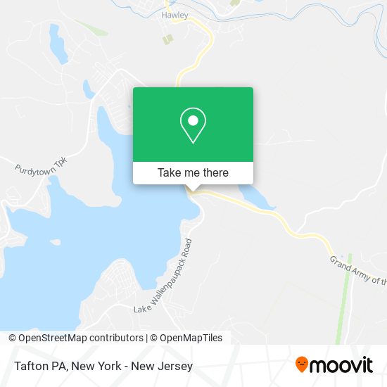 Tafton PA map