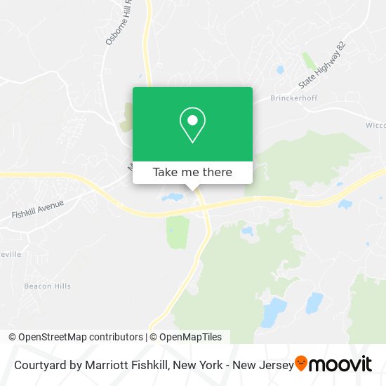Courtyard by Marriott Fishkill map