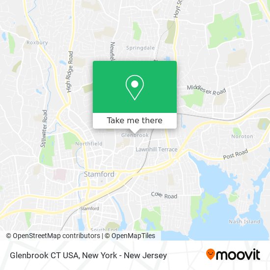 Glenbrook CT USA map