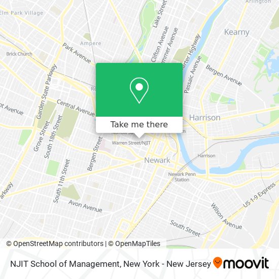 NJIT School of Management map