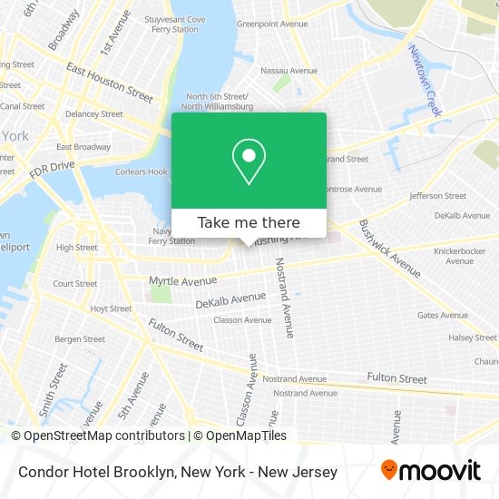 Condor Hotel Brooklyn map