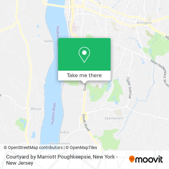 Mapa de Courtyard by Marriott Poughkeepsie