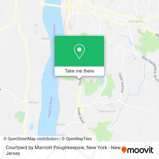 Courtyard by Marriott Poughkeepsie map