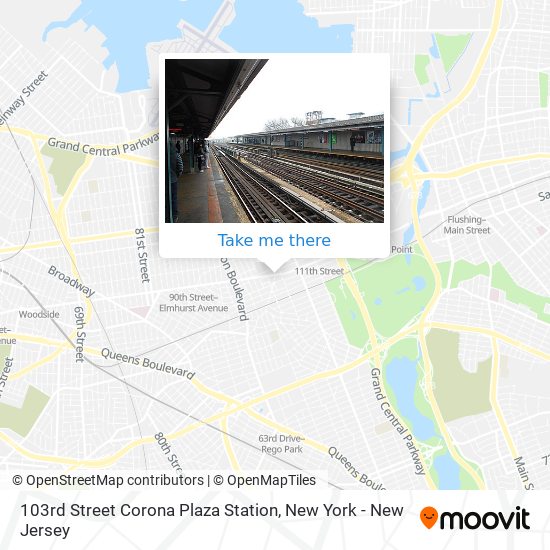 103rd Street Corona Plaza Station map