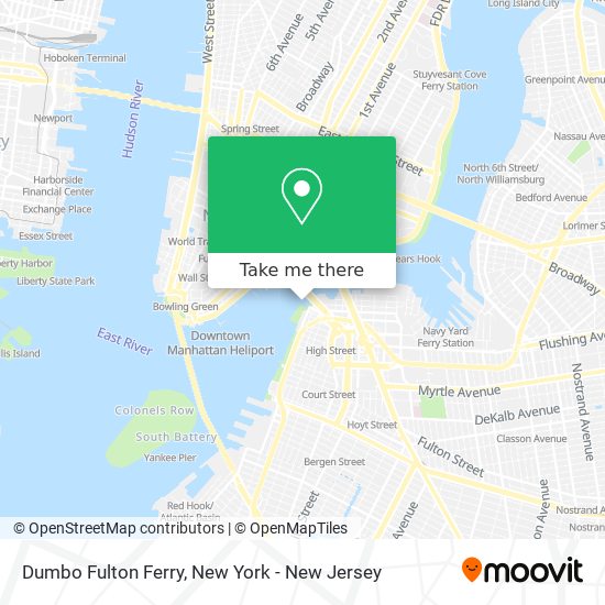 Dumbo Fulton Ferry map