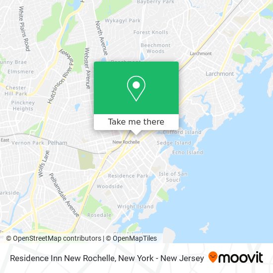 Residence Inn New Rochelle map